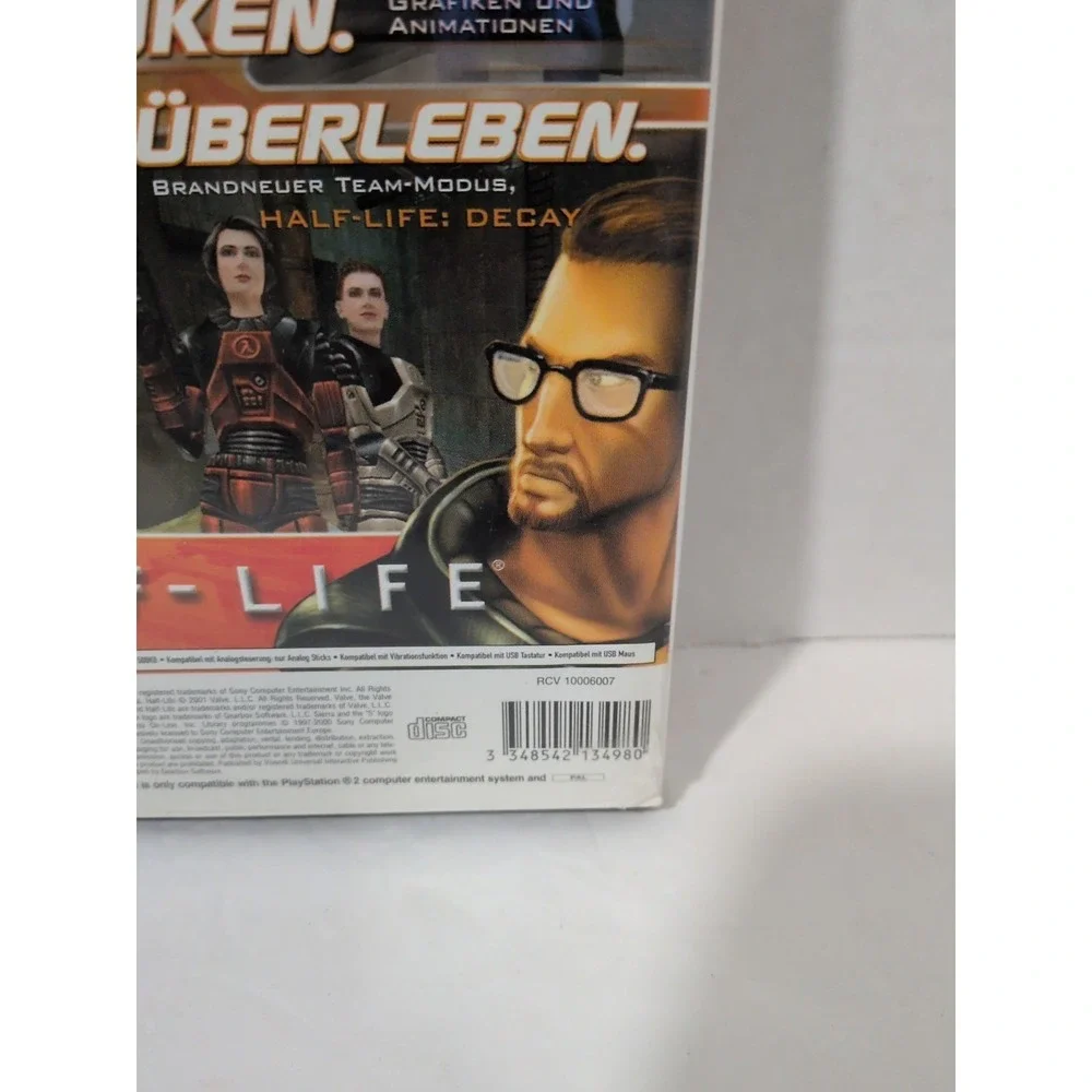Half-Life (Sony PlayStation 2, 2001) Complete In Box German Pal